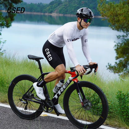 メンズ 軽量 長袖 サイクリングジャージ 速乾 バイク スウェットシャツ MTB 自転車ウェア 通気性 OEM チームネーム付き