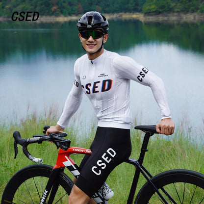 メンズ 軽量 長袖 サイクリングジャージ 速乾 バイク スウェットシャツ MTB 自転車ウェア 通気性 OEM チームネーム付き
