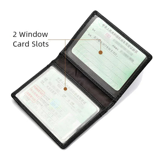 YUECIMIE スーパースリム ソフトウォレット 本革 ミニクレジットカードホルダー ウォレット 財布 薄型 小型カードホルダー メンズウォレット