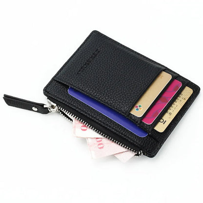 ウォレット ミニ PUレザー カードホルダー カードスロット 財布 小型 メンズ ウォレット レディース ジッパー コインポケット 超薄型ウォレット カードホルダー