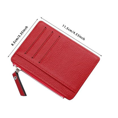 ウォレット ミニ PUレザー カードホルダー カードスロット 財布 小型 メンズ ウォレット レディース ジッパー コインポケット 超薄型ウォレット カードホルダー